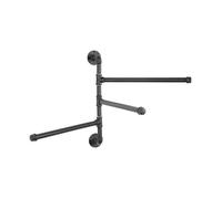 RYUQW3RE Mensole per doccia Su portasciugamani industriale for tubi, mensola for asta sospesa angolare for bagno, portaoggetti girevole multi-asta montato a parete, moderno ir