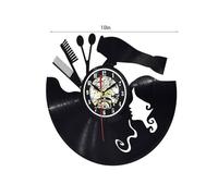 RYUQW3RE Orologio da Parete Orologio da Parete con Disco in Vinile Orologio da Parete Vintage Europeo Muto da Soggiorno(Blackunclestyle)