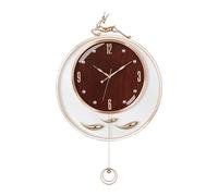RYUQW3RE Orologio da Parete Orologio da Parete con Testa di Cervo Orologio da Altalena Creativo for Soggiorno Orologio scandinavo Moderno Semplice Orologio da Parete al Quarzo alla Moda(Red)