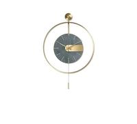 RYUQW3RE Orologio da Parete Orologio da Parete Semplice Design Moderno Orologio Artistico Decorazione del Soggiorno Retroilluminazione Orologio da Parete Muto Decorazione della casa(Blue)