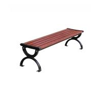 RYUQW3RE Panchine da patio Panchina da esterno for più persone in alluminio senza schienale, da parco, 1,5/1,8 m(L)