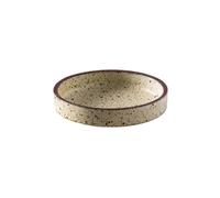 RYUQW3RE Piatto Di Salsa Piatto da salsa rotondo in ceramica retrò piatto caldo condimento piatto da immersione ciotola piccoli piatti dal sapore(Beige)
