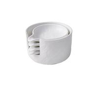 RYUQW3RE Piatto Di Salsa Piatto for condimenti impilabilePiatto for immersione in ceramica for uso domesticoSemplice piatto for snack con secchio for la conservazione(White)