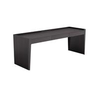 RYUQW3RE Scrivania per computer Scrivania da ufficio, moderna scrivania direzionale color fumé con cassetti(160cm)