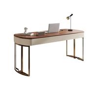 RYUQW3RE Scrivania per computer Scrivania for ufficio con struttura in metallo, moderna postazione di lavoro for scrittura e studio con cassetti portaoggetti, marrone rustico(140cm)