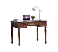 RYUQW3RE Scrivania per computer Scrivania in legno massello con spazio di archiviazione, scrivania rustica in ciliegio e noce for ufficio, arredamento for studio(140cm)