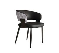 RYUQW3RE Sedie da pranzo Sedie da pranzo minimaliste con schienale imbottito for casa/hotel(Black)