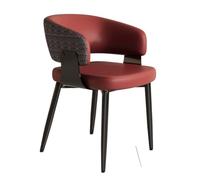 RYUQW3RE Sedie da pranzo Sedie da pranzo minimaliste con schienale imbottito for casa/hotel(Red)