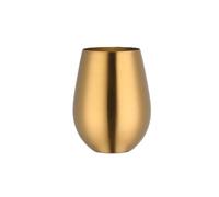 RYUQW3RE Tazza da caffè, Bicchiere da birra in acciaio inossidabile, bicchiere da cocktail, succo, latte, metallo, for bar, bevande all'aperto(Gold)