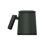 RYUQW3RE Tazza da caffè, Tazza da tè e caffè in ceramica con manico e coperchio con filtro for la casa, tazza da tè in porcellana, regalo for ufficio(Green)