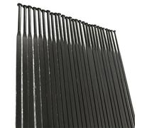 Ryzno 12 raggi dritti a lama da 14 G, in acciaio inox, neri, per bici da strada/disco/MTB (266 mm)