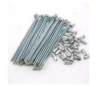 Ryzno Set di 36 raggi e nippli per bici elettrica da 10 G (3,0 mm), in acciaio inox, resistenti, per e-bike/MTB/bici da strada, lunghezza 55-210 mm, parti di ricambio per ruote (145 mm)