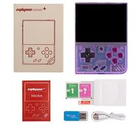 RZARDFLAMR MIYOO Mini Plus Console portatile retrò, schermo IPS da 3,5 pollici, durata di 6 ore e compatibile con giochi su più piattaforme, gioco classico portatile per adulti (viola)