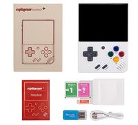 RZARDFLAMR MIYOO Mini Plus Retro Handheld Console, Schermo IPS da 3,5 pollici, 6 ore di durata, compatibile con giochi su più piattaforme e gioco classico portatile multiplayer per adulti (bianco)