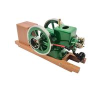 RZARDFLAMR RETROL & OKMO Morse Z - Motore monocilindrico raffreddato ad acqua, modello industriale vintage da tavolo con sistema di accensione e espositore in legno, regalo per collezionisti adulti