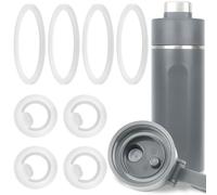 RZCOMP Guarnizione di ricambio per bottiglia d'acqua per Ninja thirsti 700 ml, 4 guarnizioni per coperchio e 4 guarnizioni per coperchio beccuccio, anello di tenuta di ricambio in silicone compatibile