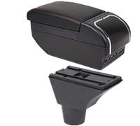 RZCREW Bracciolo Centrale Compatibile con Citroen C3 C4 2008 2009 2010 2011 2012 2013 2014 2015 2016 2017 2018 2019 2020 2021 Car Styling Centro Bracciolo Vano Portaoggetti(A2)