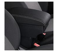 RZCREW Bracciolo Centrale Compatibile con Fiat 500 2007 2008 2009 2010 2011 2012 Scatola Portaoggetti Bracciolo Auto Bracciolo Console Centrale Custodia Modifica(White Line)