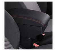 RZCREW Bracciolo Centrale Compatibile con Fiat 500 2011-2018 2019 2020 2021 Scatola Bracciolo per Auto Dedicata Scatola Portaoggetti Bracciolo A Doppio Strato Contenitore Centrale Bracciolo(Red)