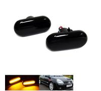 RZG 2 indicatori di direzione laterali a LED neri per Clio III Espace III Kangoo III Megane III Master II Trafic II Twingo Fortwo
