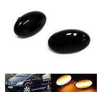 RZG 2 indicatori di direzione laterali neri a LED per MB Classe A W168 Citan W415 Vito Classe V W639 W447 Fortwo 450