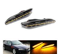 RZG 2 indicatori di direzione laterali trasparenti a LED per 2005-2010 AR 147 937 1997-2006 AR 156 932 Delta 844 Tipo 356 Ypsilon 846