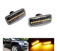 RZG 2 indicatori di direzione laterali trasparenti a LED per Cherokee Liberty KK Commander Compass Grand Cherokee III IV Patriot Caliber Nitro