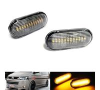 RZG 2 lenti trasparenti indicatore laterale ambra LED ripetitore luce ripetitore per Amarok Bora Caddy Golf III IV Polo Transporter T5 Up