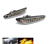 RZG 2 luci di posizione laterali a LED color ambra con lente trasparente per Serie 1, 3, 5 E81, E82, E87, E46, E90, E92, E60, E61, E83, X3