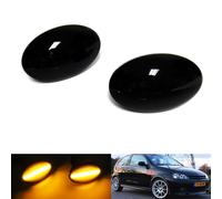 RZG 2 x Lens Affumicati Nero Indicatore Laterale Ambra Led Marker Repeater Luce per Astra F Combo Corsa B C Meriva Tigra A