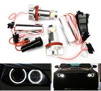RZG 2x LED bianchi fari Angel Eyes Halo anello diurna luce H8 lampadina per E90 E92 E82 E60 E70 E71