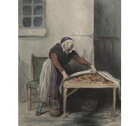 RZHRHJES Astratta della Poster Stampa su Tela Stampe Nordico Pittura il Capitolo delle Interpretazioni di Honoré Daumier per Decorazioni per la Casa 60x90cm