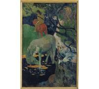 RZHRHJES Astratta della Poster Stampa su Tela Stampe Nordico Pittura il cavallo bianco di Paul Gauguin per Decorazioni per la Casa 60x90cm