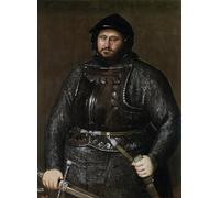 RZHRHJES Astratta della Poster Stampa su Tela Stampe Nordico Pittura John Frederick I Elector of Saxony by Tiziano Vecelli per Decorazioni per la Casa 60x90cm