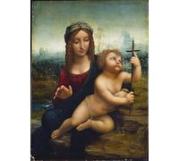 RZHRHJES Astratta della Poster Stampa su Tela Stampe Nordico Pittura la Dama del Filato di Leonardo Da Vinci per Decorazioni per la Casa 60x90cm