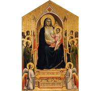 RZHRHJES Astratta della Poster Stampa su Tela Stampe Nordico Pittura la Dama di Ognissanti di Giotto Di Bondone per Decorazioni per la Casa 60x90cm