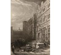 RZHRHJES Astratta della Poster Stampa su Tela Stampe Nordico Pittura laCorte di Heidelberg incisa da David Roberts per Decorazioni per la Casa 60x90cm