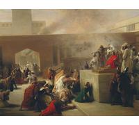 RZHRHJES Astratta della Poster Stampa su Tela Stampe Nordico Pittura l'Incoronazione di Joas di Francesco Hayez per Decorazioni per la Casa 60x90cm