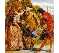 RZHRHJES Astratta della Poster Stampa su Tela Stampe Nordico Pittura l'introduzione di John Everett Millais per Decorazioni per la Casa 60x90cm
