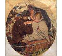 RZHRHJES Astratta della Poster Stampa su Tela Stampe Nordico Pittura L'ultimo D'Inghilterra Madox Brown per Decorazioni per la Casa 60x90cm
