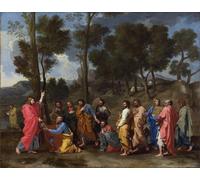 RZHRHJES Astratta della Poster Stampa su Tela Stampe Nordico Pittura Nicolas Sette Sacramenti: Ordinazione Olio su tela Barocco di Nicolas per Decorazioni per la Casa 60x90cm