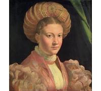 RZHRHJES Astratta della Poster Stampa su Tela Stampe Nordico Pittura Ritratto di giovane donna forse contessa Gozzadini del Parmigianino per Decorazioni per la Casa 60x90cm