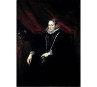 RZHRHJES Astratta della Poster Stampa su Tela Stampe Nordico Pittura Ritratto di Luigia Cattaneo Gentile Dipinto di Anthony Van Dyck per Decorazioni per la Casa 60x90cm