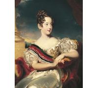 RZHRHJES Astratta della Poster Stampa su Tela Stampe Nordico Pittura Ritratto di Maria II del Portogallo Regina del Portogallo di Lawrence per Decorazioni per la Casa 60x90cm