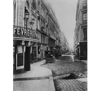 RZHRHJES Astratta della Poster Stampa su Tela Stampe Nordico Pittura Rue Louis Le Grand di Charles Marville per Decorazioni per la Casa 60x90cm