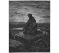 RZHRHJES Dipinto Astratto Decorativo Tela Immagini Stampe Immagine Bibbia Isaia di Gustave Dore per Decorazioni per la Casa 60x90cm