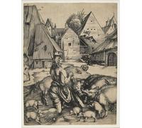 RZHRHJES Dipinto Astratto Decorativo Tela Immagini Stampe Immagine il figliol prodigo di Albrecht Dürer per Decorazioni per la Casa 60x90cm