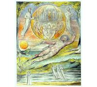 RZHRHJES Dipinto Astratto Decorativo Tela Immagini Stampe Immagine il sogno dei giovani poeti di William Blake per Decorazioni per la Casa 60x90cm