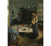 RZHRHJES Dipinto Astratto Decorativo Tela Immagini Stampe Immagine il tavolo da tè di Harold Harvey per Decorazioni per la Casa 60x90cm