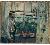 RZHRHJES Dipinto Astratto Decorativo Tela Immagini Stampe Immagine Interieur Isola di Wight di Berthe Morisot per Decorazioni per la Casa 60x90cm